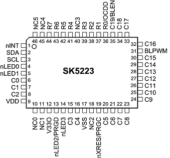 SK5223 Pin Assignment